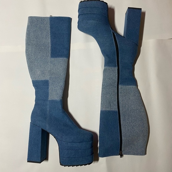Lamoda - TALK OF THE TOWN PLATFORM KNEE HIGH BOOTS - Picture 1 of 2